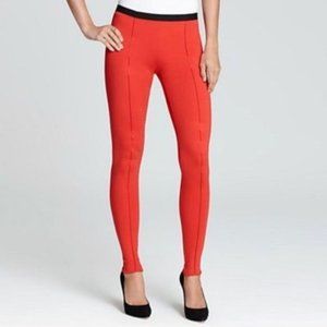 Theory Orange Kiestan Classical Stretch Leggings Size 0